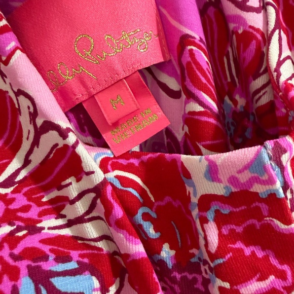 NWT Lilly Pulitzer Wyota Maxi Dress Pink Floral High Neck Maxi Medium - Picture 7 of 12